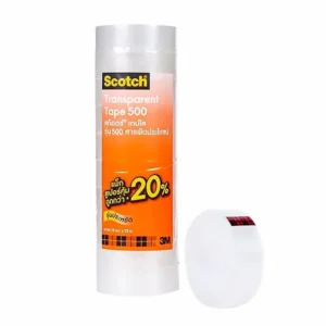 Scotch 3M เทปใส ขนาด 18 มมx36 หลา แกน 1 นิ้ว